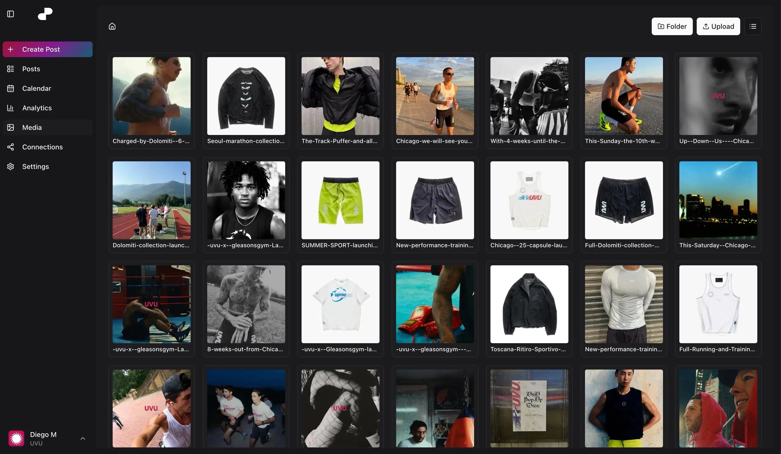 dopost gallery interface dark